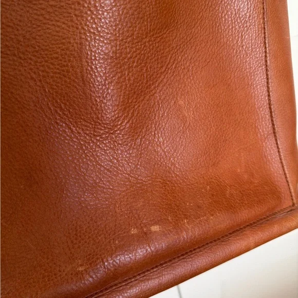 Madewell Medium Brown Leather Tote - Picture 3 of 5